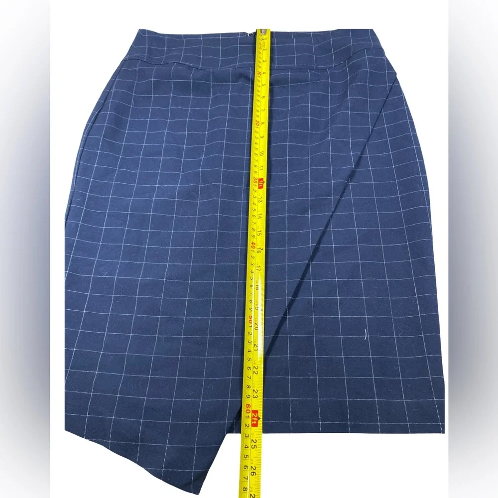 Rachel Roy Collection Navy Blue Asymmetrical Wrap Skirt Size 6‎